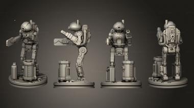 Military figurines Bottom Based 3d model