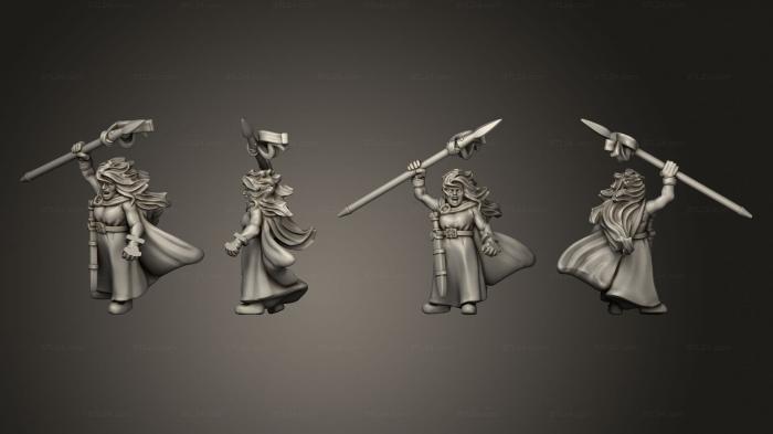 Military figurines (BOUDICA ON FOOT, STKW_3630) 3D models for cnc