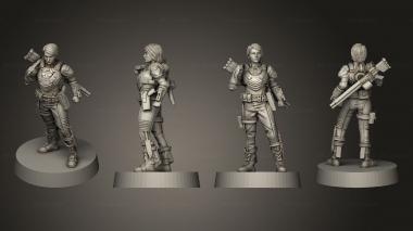 Military figurines Bounty H 1 with base 3d model