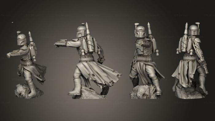 Military figurines (Bounty Hunting Hermit 01, STKW_3636) 3D models for cnc