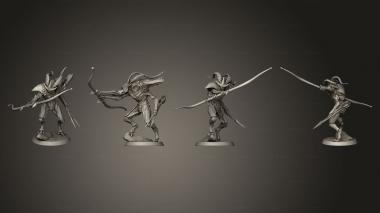 Military figurines Bow 2 3d model