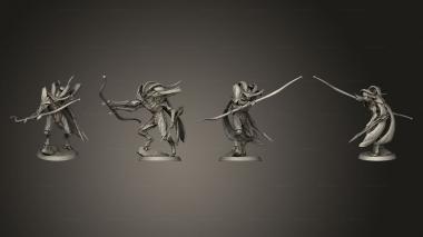 Military figurines Bow 3d model