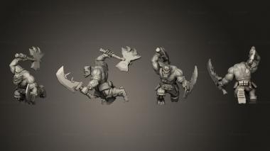 Military figurines BRAWLA BOYS 3 3d model