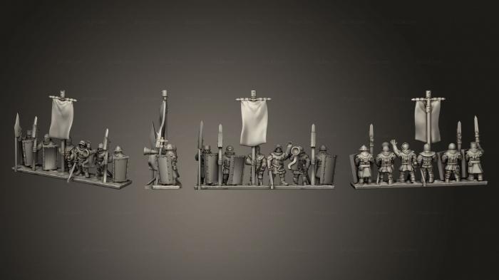 Military figurines (Bretonnia Ma A Commnand Strip 1, STKW_3664) 3D models for cnc