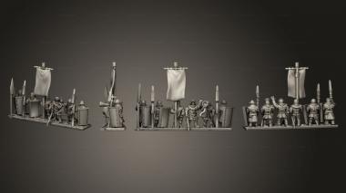 Military figurines Bretonnia Ma A Commnand Strip 1 3d model