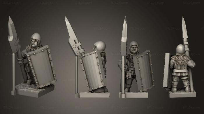 Military figurines (Bretonnia Ma A Individuals 2, STKW_3666) 3D models for cnc