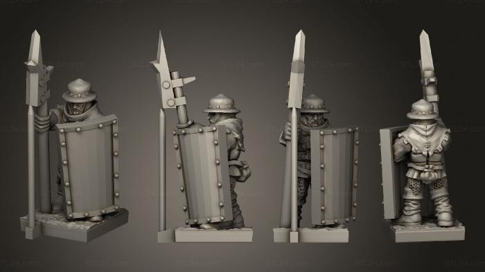 Military figurines (Bretonnia Ma A Individuals 4, STKW_3668) 3D models for cnc
