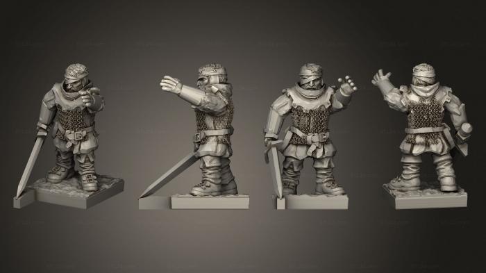 Military figurines (Bretonnia Ma A Individuals Captain 1, STKW_3679) 3D models for cnc