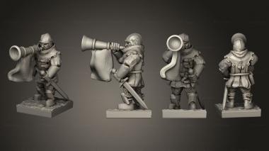 Military figurines Bretonnia Ma A Individuals Horn 1 3d model
