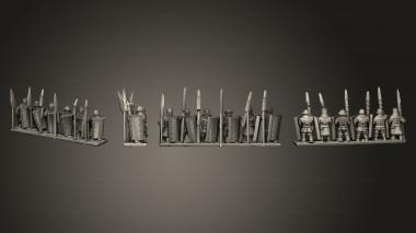 Military figurines Bretonnia Ma A Strip 4 3d model