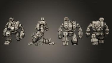 Military figurines brimstone kneel 3d model