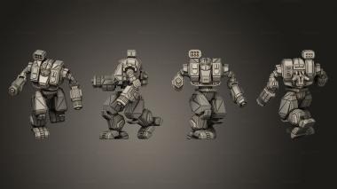 Military figurines brimstone pose 3d model