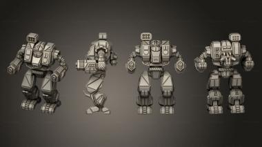 Military figurines brimstone static 3d model