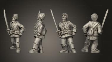 Military figurines British Soldier Officer 3d model