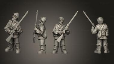 Military figurines British Soldier Standing reload 3d model