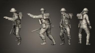 Military figurines british soldiers ww 2 001 3d model