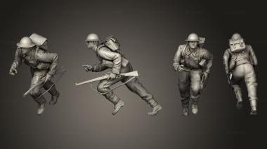 Military figurines british soldiers ww 2 002 3d model