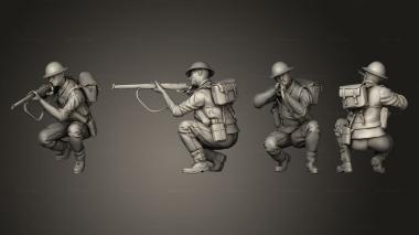 Military figurines british soldiers ww 2 005 3d model