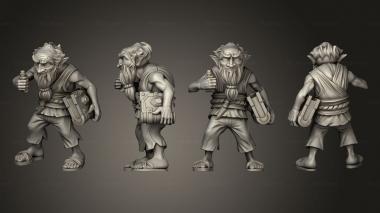 Military figurines briyur the gnome 01 3d model