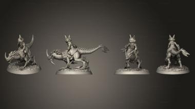Military figurines Broken anvil savage beasts 3 3d model