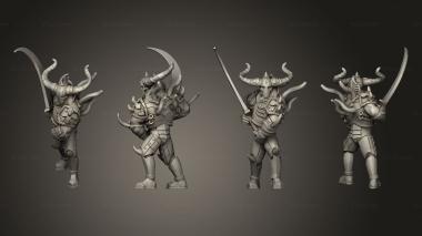 Military figurines Bronze Golem no Base 3d model