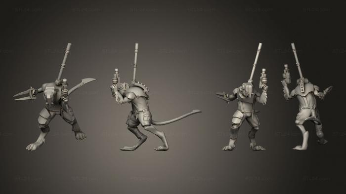 Military figurines (Brood Banner 234, STKW_3731) 3D models for cnc