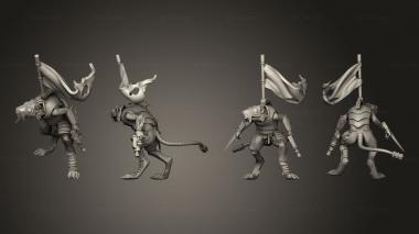 Military figurines Brood Banner 3d model