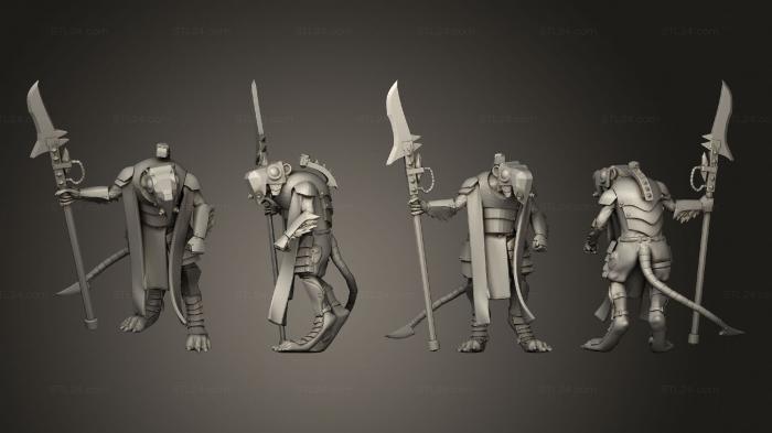 Military figurines (Brood Guard 22, STKW_3733) 3D models for cnc
