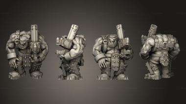 Military figurines Broozer Assault Gunners F 1 3d model
