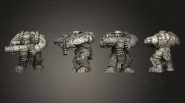 Military figurines Broozer Assault Gunners F 2 3d model