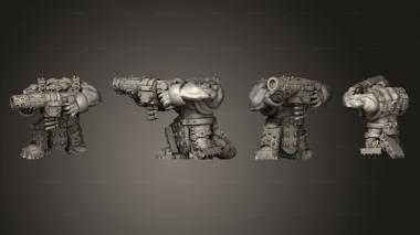 Military figurines Broozer Assault Gunners F 3 3d model