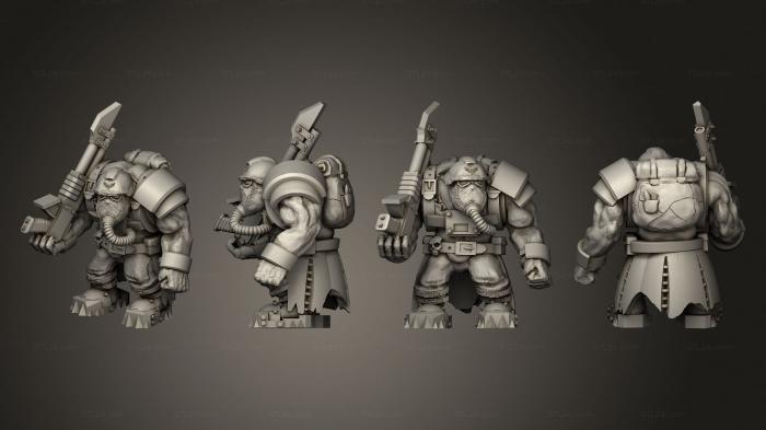 Military figurines (Broozer Guard 3, STKW_3749) 3D models for cnc