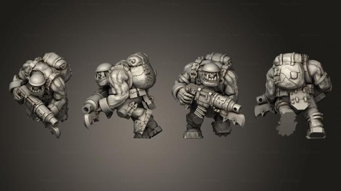 Military figurines (Broozer Guard Assault Gunners A 3, STKW_3753) 3D models for cnc