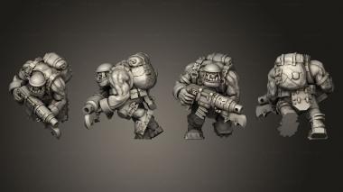 Military figurines Broozer Guard Assault Gunners A 3 3d model