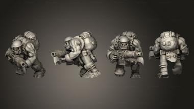 Military figurines Broozer Guard Assault Gunners A 5 3d model