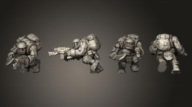 Military figurines Broozer Guard Shock Troops A Body 1 005 3d model