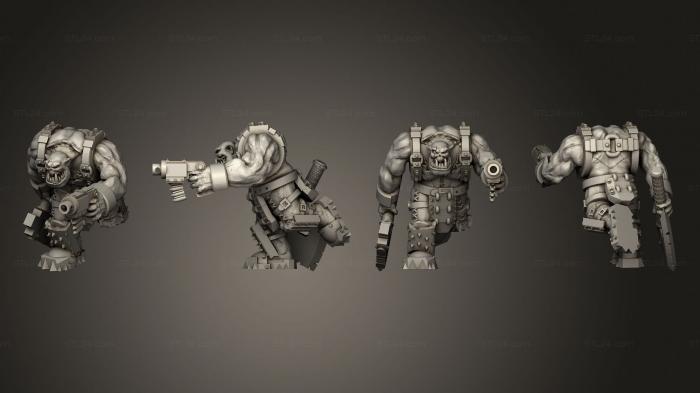 Military figurines (Broozer Shock Troopas 05, STKW_3766) 3D models for cnc