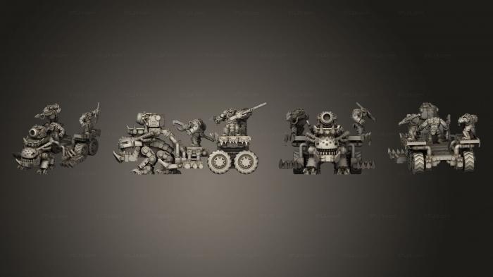 Military figurines (Broozer War Sled A, STKW_3773) 3D models for cnc