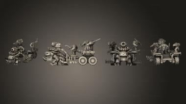 Military figurines Broozer War Sled A 3d model
