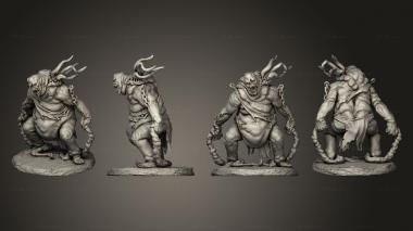 Military figurines Brute Fiend 01 3d model