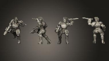 Military figurines Brute Ganger pose 1 3d model
