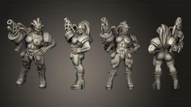 Military figurines Brute Ganger pose 3 leader nsfw 3d model