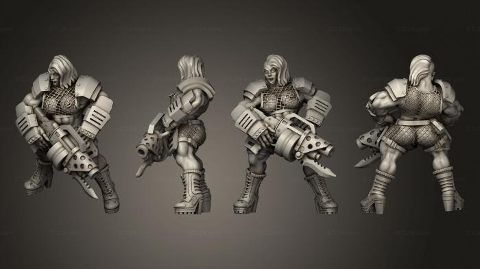 Military figurines (Brute Ganger pose 5 nsfw, STKW_3794) 3D models for cnc