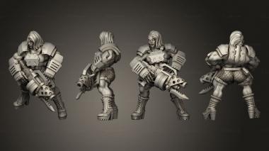 Military figurines Brute Ganger pose 5 3d model