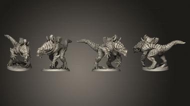 Military figurines Brute Wyvern Rider B Base 3d model