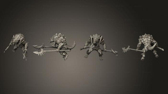 Military figurines (Brute Wyvern Rider B Kit II Spear Shield, STKW_3801) 3D models for cnc