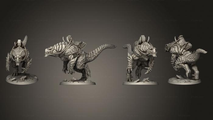 Military figurines (Brute Wyvern Rider C Base, STKW_3803) 3D models for cnc