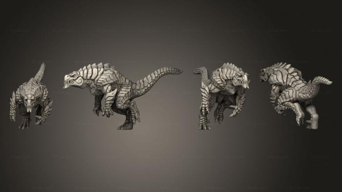 Military figurines (Brute Wyvern Rider C No Saddle, STKW_3806) 3D models for cnc