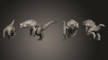 Military figurines Brute Wyvern Rider C No Saddle 3d model