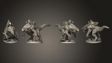 Military figurines Brute Wyvern Rider D Base 3d model